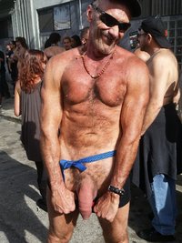 Folsom Fair: Exhibiting Nude Sticking my Dick Out in Public